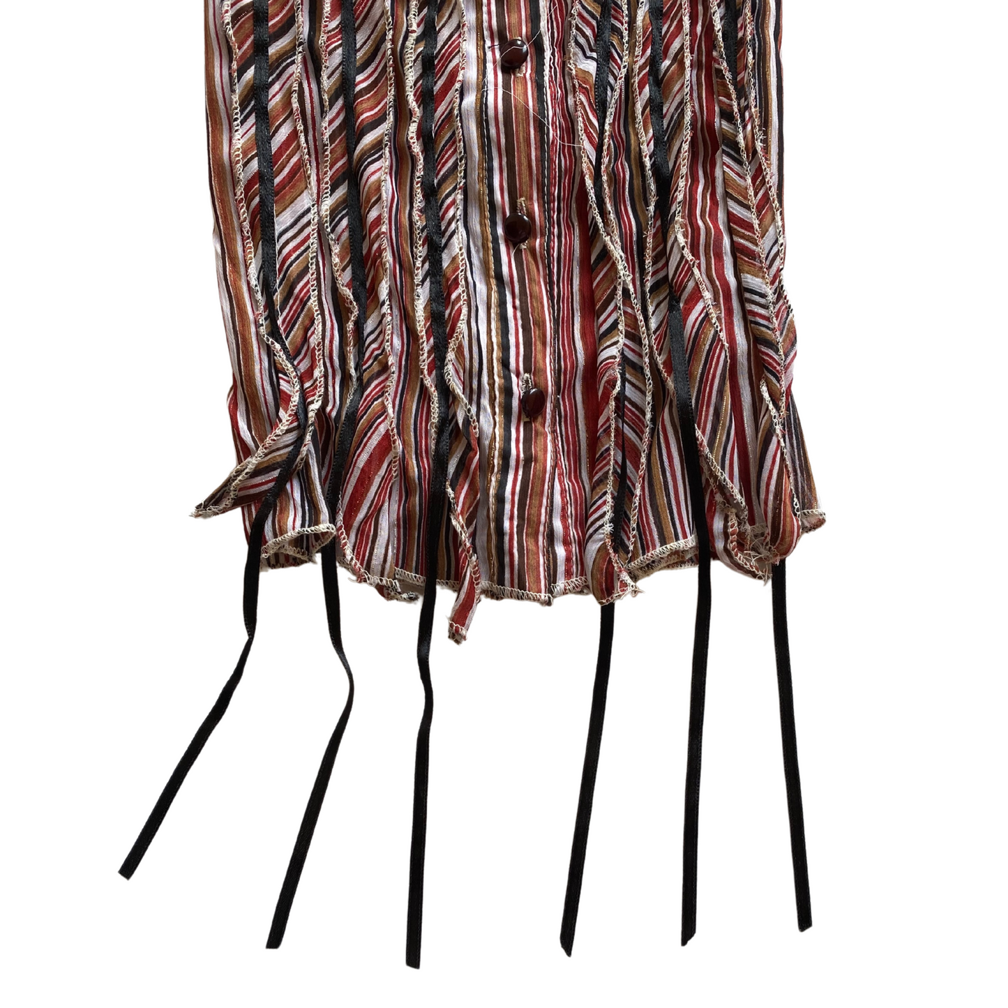 Mesh Red Stripe Top