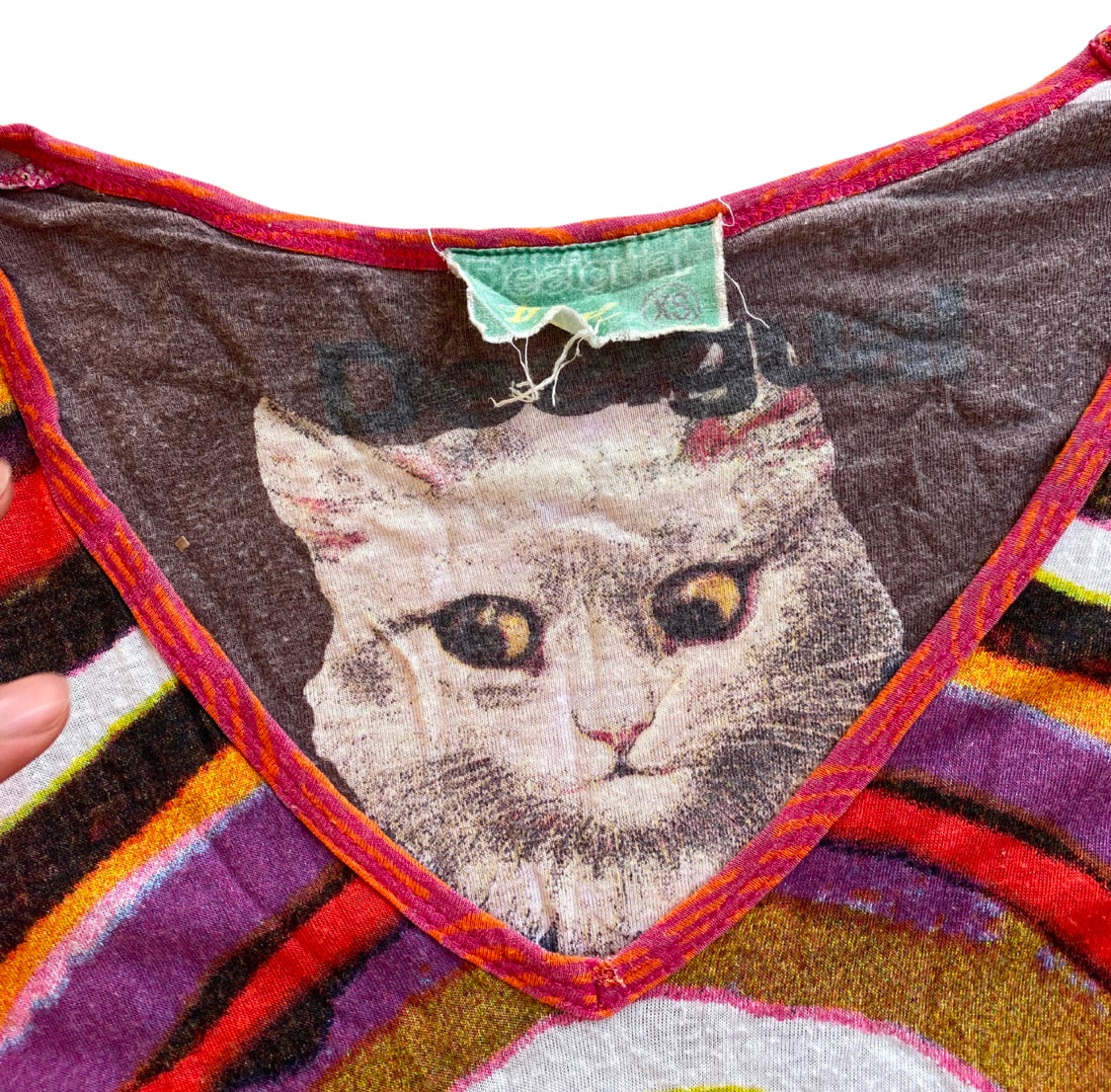 Vintage Desigual Cat Top