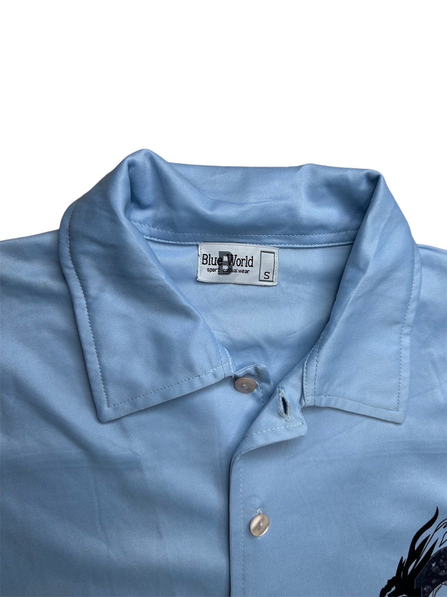 Silk Blue Dragon Shirt