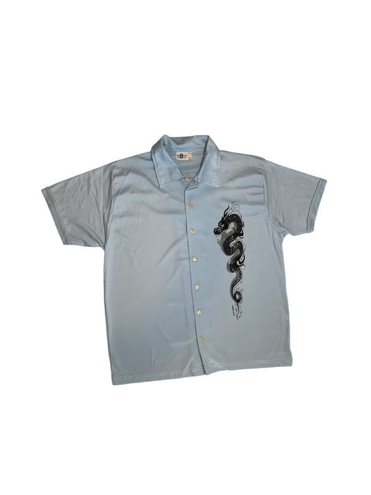 Silk Blue Dragon Shirt